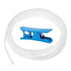 5M/16.4FT PTFE Teflon Tube 2.5mm ID×4mm OD with One Tubing Cutter Support Direct Drive Extruder 3D Printer, for Bambu Lab A1/A1 mini/P1P/P1S/X1C & Creality K1/K1 Max/Ender 3 V3,Transparent Color