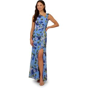 Adrianna Papell Women's Printed Chiffon Gown