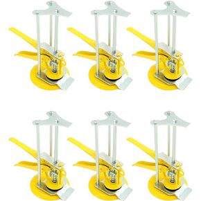 QWORK Tile Locator, Tile Leveling System, 6 Pack Wall Tile Height Regulator Locator, Adjustable Height 1-10cm, Labor Saving Arm, Heighter Leveler lift, for Building Walls Floor Doors and Cabinet