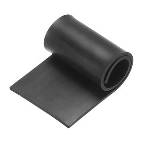 MECCANIXITY Solid Rubber Sheet 1/8" Thick x 3" Wide x 10" Long, Anti-Slip Neoprene Rubber Roofing Material for Gaskets DIY Material, Pads, Seal, Bumpers, Flooring