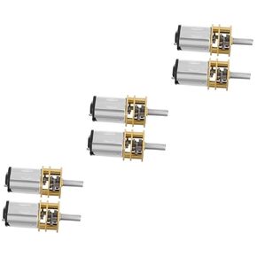 6 Pcs Geared Motor Micro Motor Metal Motor Metal Electric Motor Metal Reduction Motor Micro Electric Motor Micro Reduction Motor
