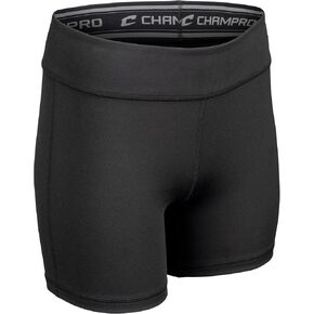 CHAMPRO Women's Match Compression Volleyball Shorts, 5" Inseam