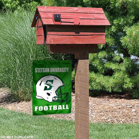 College Flags & Banners Co. Stetson Hatters Football Helmet Garden Flag in Saudi Arabia