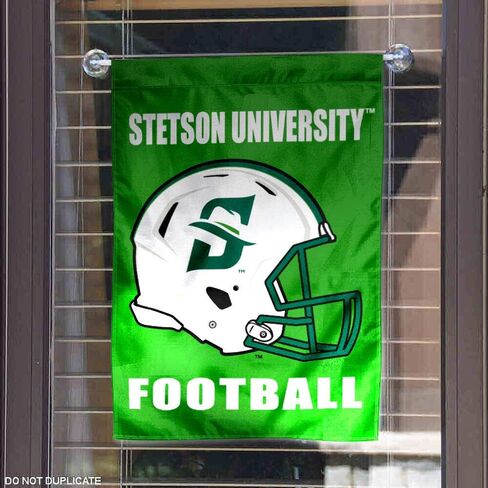 College Flags & Banners Co. Stetson Hatters Football Helmet Garden Flag in Saudi Arabia