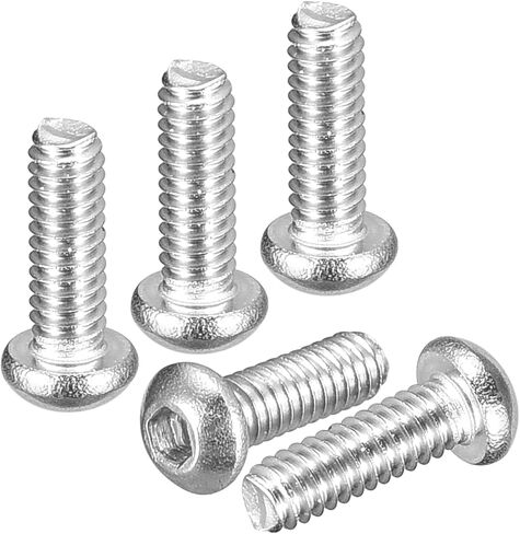 M2-0.4x6mm button button cap cap procks - 100pack - جيد للدراجات على الطريق والدراجة الجبلية والسيارات والدراجة النارية - 304 من الفولاذ المقاوم للصدأ الأبيض - سحابات محرك سداسي in Kuwait