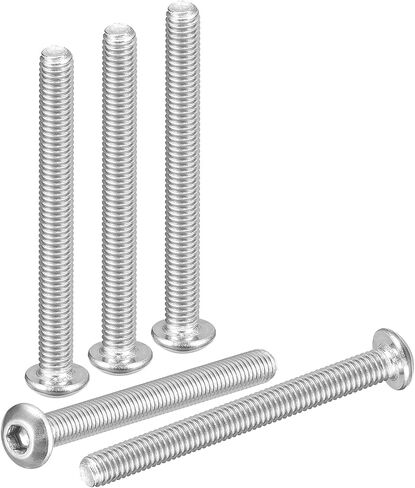 M2-0.4x6mm button button cap cap procks - 100pack - جيد للدراجات على الطريق والدراجة الجبلية والسيارات والدراجة النارية - 304 من الفولاذ المقاوم للصدأ الأبيض - سحابات محرك سداسي in Kuwait