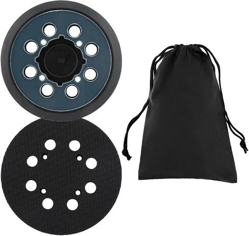 منصات الصنفرة البديلة ، وسادة استبدال Sander المدارية ، 2 PCS 5 بوصة 8 أقراص ثقب ، وسادة ساندر طاحونة مع حقيبة الرباط ، تناسب احترافي ل DWE642 (أسود) in Kuwait