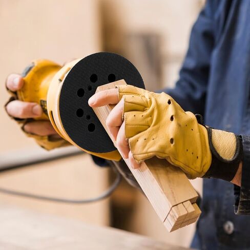 منصات الصنفرة البديلة ، وسادة استبدال Sander المدارية ، 2 PCS 5 بوصة 8 أقراص ثقب ، وسادة ساندر طاحونة مع حقيبة الرباط ، تناسب احترافي ل DWE642 (أسود) in Kuwait