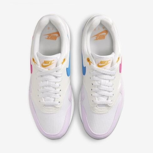 Nike Air Max 1 '87 Women’s Shoes (HF5071-100 ، White/Photo Blue/Sundial/Alchemy Pink) Size 11 in Saudi Arabia