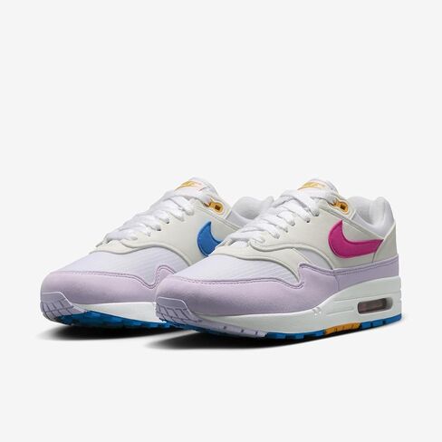 Nike Air Max 1 '87 Women’s Shoes (HF5071-100 ، White/Photo Blue/Sundial/Alchemy Pink) Size 11 in Saudi Arabia