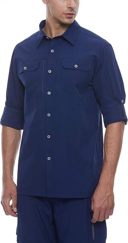 Little Donkey Andy Men's Stretch Quick Dry UPF50+ Long Sleeve Shirt for Hiking, Travel, Camping in Saudi Arabia