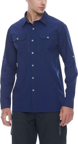 Little Donkey Andy Men's Stretch Quick Dry UPF50+ Long Sleeve Shirt for Hiking, Travel, Camping in Saudi Arabia