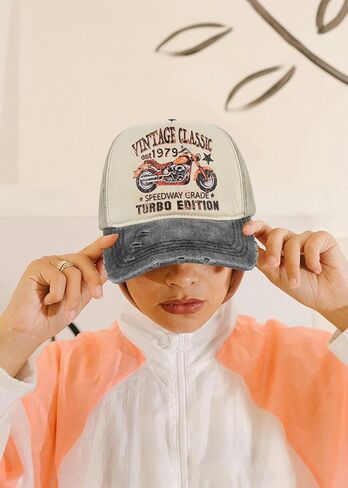 Vintage Baseball Cap Classic Retro Outdoor Sports Cap Motorcycle Sun Hat 100% Cotton for Man Women in Kuwait