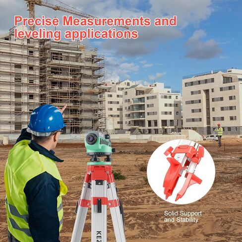 Kezers 36x طقم المستوى البصري التلقائي مع ترايبود ومستوى تلقائي عالي الدقة وأداة التسوية الذاتية للبنائين ومجموعة مستوى العبور مع ترايبود مسح الألومنيوم ، قضيب 16 قدمًا ، حالة حمل in Saudi Arabia