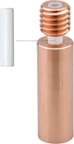 Ender Bimaterial Heatbreak ، Olzzdda Neptune High Flow Pirmatial Ceramic Hotend الحلق ، متوافق مع Ender 3 Pro /V2 /Ender 5 Pro /Plus ، CR10 /CR10 V2 /V3 ، Neptune 3/3 Pro /4 /4 Pro 3D Printer in Kuwait