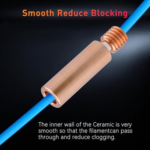 Ender Bimaterial Heatbreak ، Olzzdda Neptune High Flow Pirmatial Ceramic Hotend الحلق ، متوافق مع Ender 3 Pro /V2 /Ender 5 Pro /Plus ، CR10 /CR10 V2 /V3 ، Neptune 3/3 Pro /4 /4 Pro 3D Printer in Kuwait