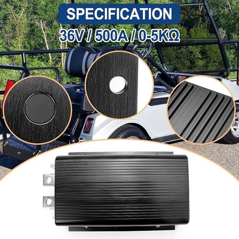 36V 500A 0-5KΩ استبدال وحدة تحكم السرعة متوافقة مع Ezgo Club Car Curtis Golf Carts Motor استبدال 1205-117 1204-032 1204-004 1204-009 1205-101 in Kuwait