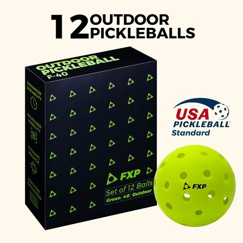 Pickleball Balls, 6/12 Pack 40 Holes Outdoor Pickleball Balls 2.9 Inches, Set for Women, Men and Kids in Saudi Arabia