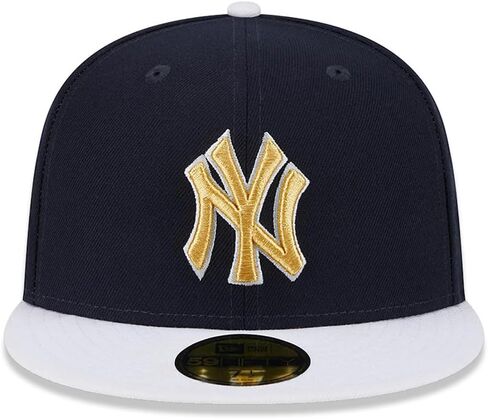عصر جديد NY New York Yankees 59Fifty Game Day Gold Patch Cap ، قبعة in Saudi Arabia