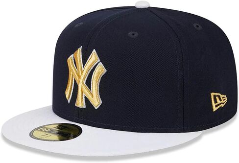 عصر جديد NY New York Yankees 59Fifty Game Day Gold Patch Cap ، قبعة in Saudi Arabia