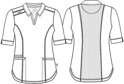Infinity Cherokee Women Scrubs Top Polo CK872A in Saudi Arabia