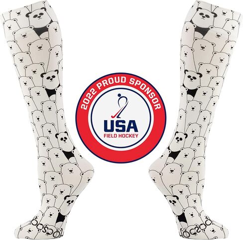 Hocsocx Bears Socks Performance Liner Moisture-Wicking Protection for Field Hockey, Ice Hockey, and Soccer in Saudi Arabia