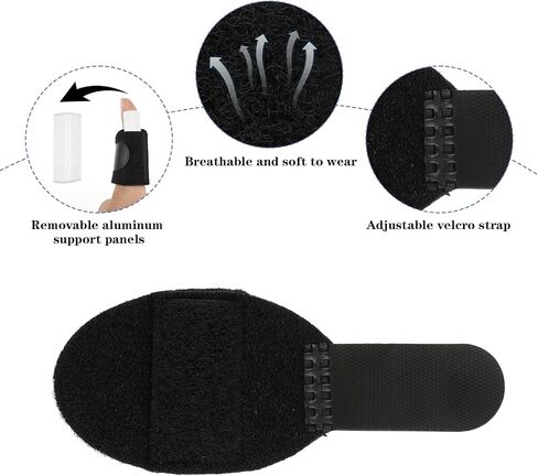 Finger Splints Finger Sleeves, 6Pcs Trigger Thumb Splint Adjustable Thumb Stabilizer Multicolor Finger Straightener for Relieve Pain, Trigger Finger Brace Fits Index Middle Ring Pinky Fingers in Saudi Arabia