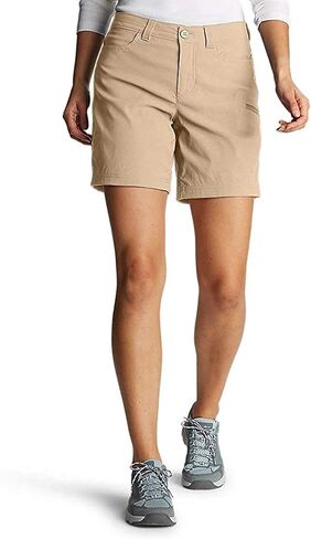 Eddie Bauer Women's Rainier Shorts, Light Khaki, 10, Hiking Shorts in Saudi Arabia