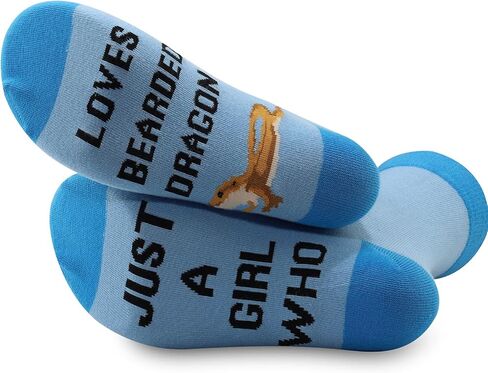 G2TUP 2 Pairs Bearded Dragon Lover Gift Lizard Socks Bearded Dragon Gift Just A Girl Who Loves Bearded Dragon Socks in Saudi Arabia