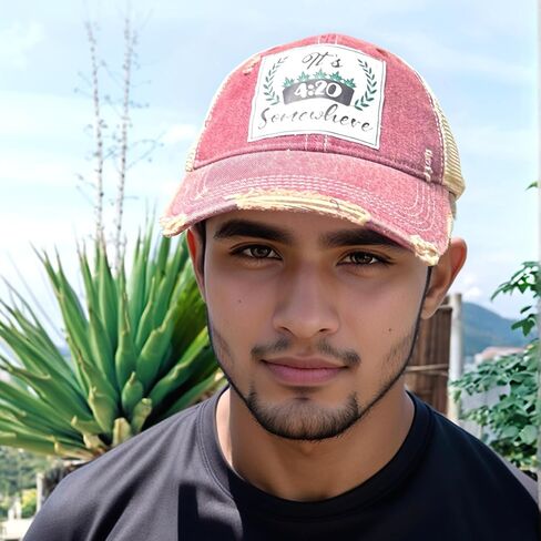 Popfizzy Funny Trucker Hats for Women and Men, Adult Humor Caps, Gifts for Friends, Unisex Distressed Vintage Baseball Cap in Saudi Arabia