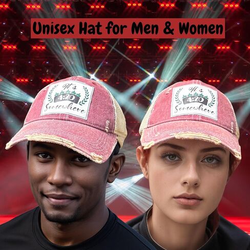 Popfizzy Funny Trucker Hats for Women and Men, Adult Humor Caps, Gifts for Friends, Unisex Distressed Vintage Baseball Cap in Saudi Arabia