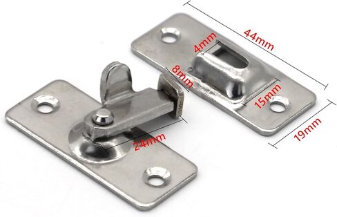 Dohia 90 درجة قفل القفل الفولاذ المقاوم للصدأ قفل الباب أمان القفل الأيمن قفل زاوية شاشة الباب قفل الباب قفل D2-Bxgmk in Kuwait