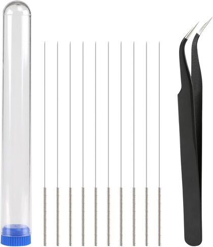 GWHOLE 11 PCS 3D الطابعة طقم تنظيف فوهة ، مجموعة ملاقط 0.4 مم لقطع لقطات ثلاثية الأبعاد. in Kuwait