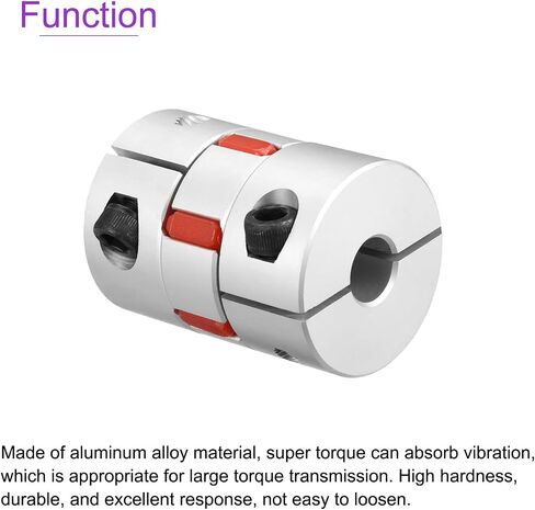 Dmiotech 12mm إلى 14 مم اقتران عمود مرن 40mmx55mm مقرنة موصل سبيكة الألومنيوم من الألواح in Saudi Arabia
