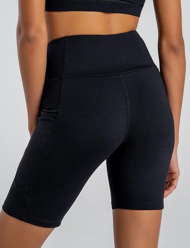 FIRST WAY Yoga Shorts for Women High Waisted Biker Shorts for Workout Gym Running Athletic with Pockets, 2" 5" 8" in Saudi Arabia