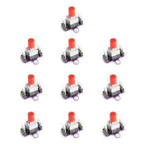 10Pcs CJMCU-010 Self-Locking Switch Module DC 12V Double Row Switch with Self-Locking Switch Button Module Board