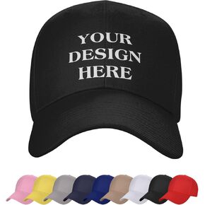Custom Hats for Men Personalized Womens Baseball Caps Design Adjustable Ball Hat