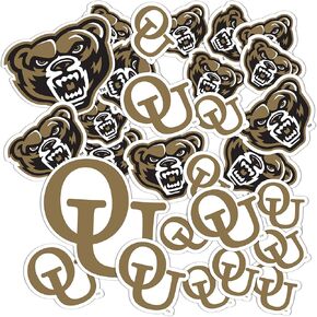 Desert Cactus Oakland University Sticker OU Golden Grizzlies Vinyl Decals Laptop Water Bottle Car Scrapbook Sheet T1 (Type 1-1)