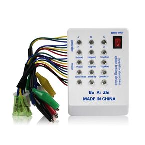 E-Bike Tester 24V/36V/48V/60V/72V Brushless MotorTester with Indicator, Electro Car E-Bike Scooter Brushless Motor Controller Tester Quick Battery Powered Spared Device Controller