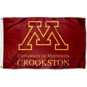 College Flags & Banners Co. Minnesota Crookston Golden Eagles Wordmark Flag