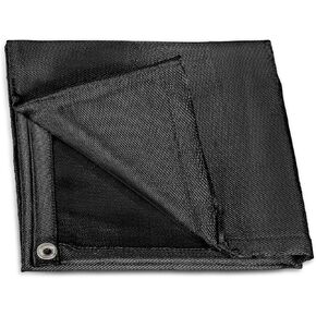 Welding Blanket 6X6FT, 972GSM, Black, Heavy Duty Welding Blanket, Fireproof Welding Blanket, 1/3"(8mm) Thickness, Large Welding Fireproof Thermal Resistant