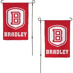 Desert Cactus Bradley University BU Garden Flag – 19 x 12 inch Bradley Braves Banner, For Outdoor Display and Events (Design A)