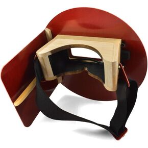 Wendy's Pancake Welding Hood Helmet w/Strap - Right Handed - RED