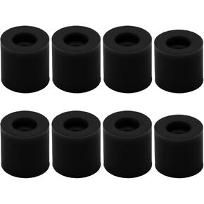 Murtenze 8PCS 3D Printer Heat Bed Leveling Parts Heatbed Parts, Silicone Column Solid Mount Ender 3 Silicone Bed Mounts Compatible with CR-10 Ender 3 Bottom Connect (Black,0.62 Inch, 0.7 Inch)