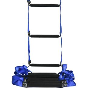 Emergency Fire Escape Ladder 13 Feet Portable Safety Rope Ladder Emergency Escape Ladder for 2-3 Story Homes for Windows, Balconies, and Sailboats, Kayaks, Etc