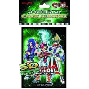 Konami Official Card Supplies YUGIOH ZEXAL Card Sleeves Yuma, Astral, Reginald & Kite [50 Count]