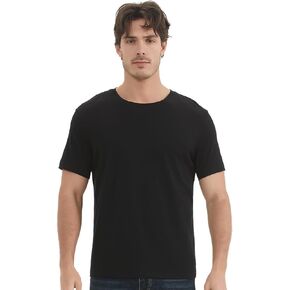100% Merino Wool T-Shirt for Men, Lightweight Everyday Short Sleeve Shirt, Odor Resistance Base Layer