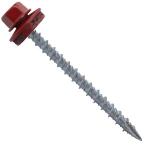 #10 Metal ROOFING SCREWS: (250) Screws x 2-1/2" Galvanized Hex Head Sheet Metal Roof Screw. Self starting metal to wood siding screws. EPDM washer. No Paint