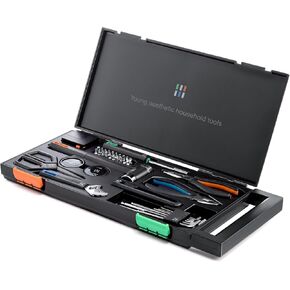 GROWNEER Tool Set, Tool Box Set, 39 in 1 DIY Home Repair Tool Kit for Men Women College Students, Household Basic Hand Tool Set with Storage Case for Home Maintenance & DIY Projects