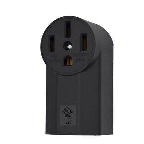VAV NEMA 14-50R 50 Amp Heavy Duty Outlet, 3-Pole 4-Wire Surface MountPower Receptacle, UL Certiied, 125/250 Volt Black Stove Outlet, for EV RV Oven Range